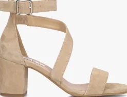 beige notre-v sandalen met hak 16036