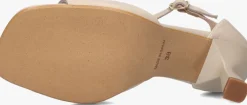 beige notre-v sandalen met hak 2655s