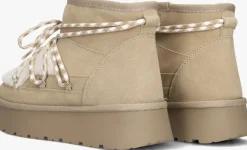 beige notre-v vachtlaarzen femm