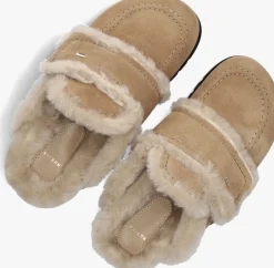 beige nubikk instappers teddy fur