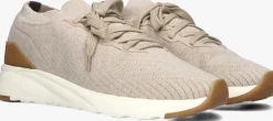 beige nubikk lage sneakers weston knitto