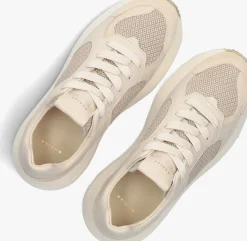 beige nubikk lage sneakers rose nomad