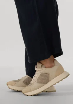 beige nubikk lage sneakers rose nomad