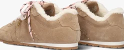 beige nubikk lage sneakers billy lou fur