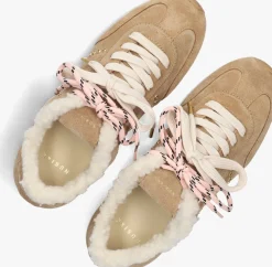 beige nubikk lage sneakers billy lou fur