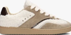 beige nubikk lage sneakers ray owen studs