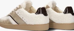beige nubikk lage sneakers ray owen studs