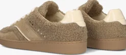 beige nubikk lage sneakers ray owen studs