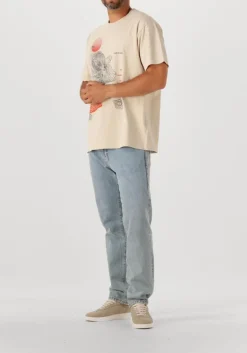 beige peak performance t-shirt m graphic tee