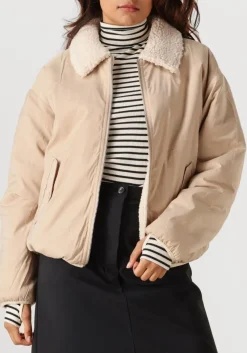 beige penn & ink gewatteerde jas jacket
