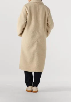 beige penn & ink mantel coat w25c309