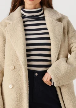 beige penn & ink mantel coat w25c309