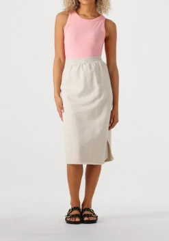 beige penn & ink midirok skirt