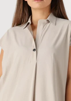 beige penn & ink mini jurk dress