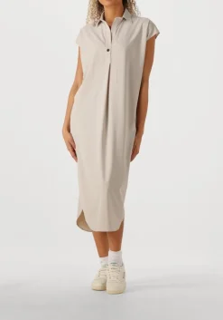beige penn & ink mini jurk dress