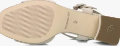 beige peter kaiser sandalen met hak 78240