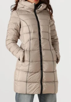 beige peuterey gewatteerde jas levaria mqn 02