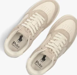 beige polo ralph lauren lage sneakers masters crt low top d