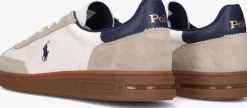 beige polo ralph lauren lage sneakers bedford sneakers low top lace