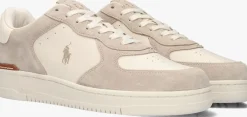 beige polo ralph lauren lage sneakers masters court low top