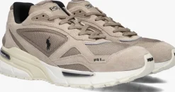 beige polo ralph lauren lage sneakers trackstr 275 low top lace