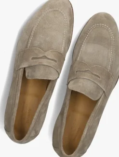 beige posa loafers penny napoli
