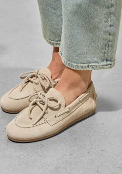 beige posa mocassins boat loafer