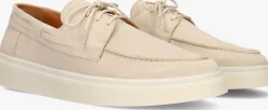 beige posa veterschoenen deckshoe originale