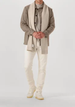 beige profuomo coltrui pullover mock neck merino