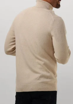 beige profuomo coltrui pullover roll neck