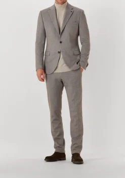 beige profuomo coltrui pullover roll neck merino