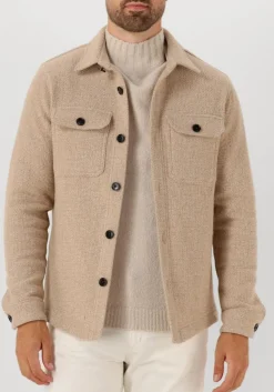 beige profuomo overshirt overshirt structure