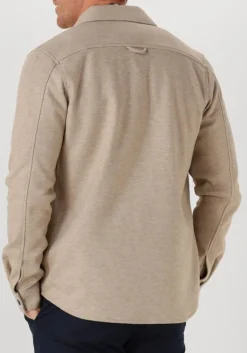beige profuomo overshirt overshirt cutaway knitted