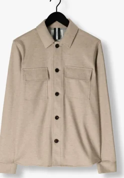 beige profuomo overshirt overshirt cutaway knitted