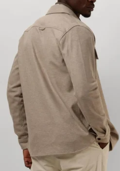 beige profuomo overshirt overshirt knitted