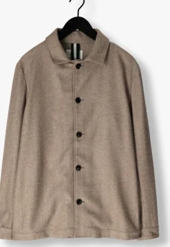 beige profuomo overshirt overshirt hb small