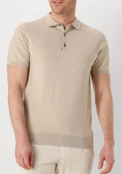 beige profuomo polo polo short sleeve
