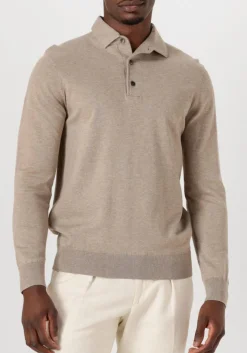 beige profuomo trui polo onepiece luxury basic