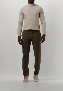 beige profuomo trui pullover mock