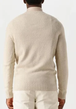beige profuomo trui pullover crew neck
