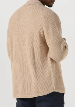 beige profuomo vest overshirt full button