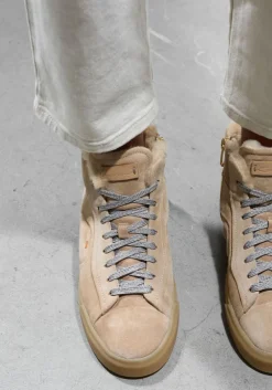 beige santoni hoge sneakers 60943