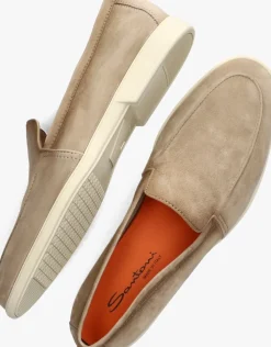 beige santoni instappers 18829 malibu