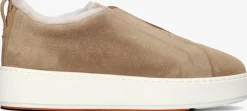 beige santoni lage sneakers sue vacht slipon