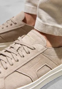 beige santoni lage sneakers dbs