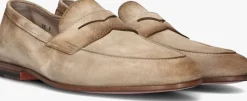 beige santoni loafers 18837 carlo