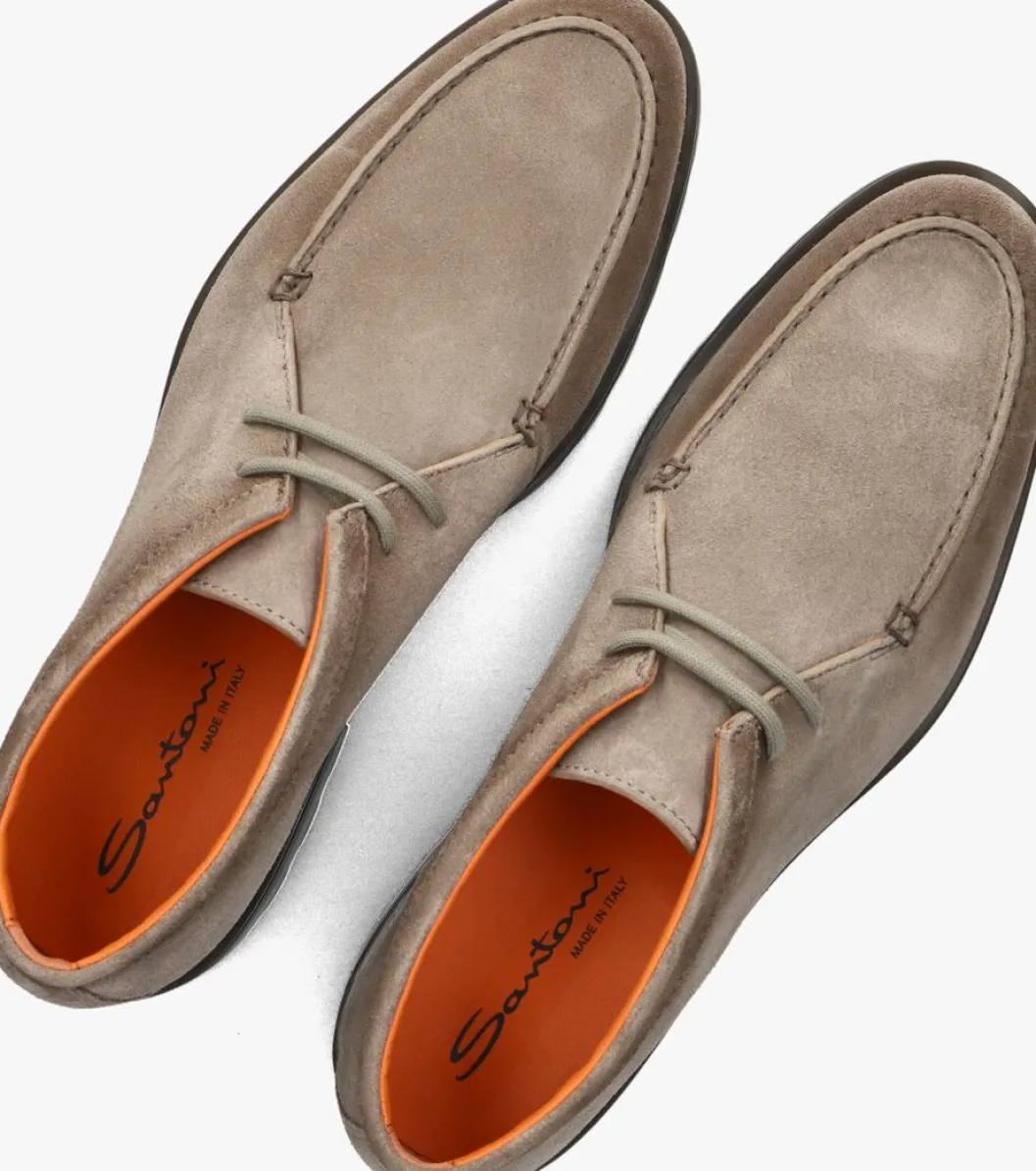 beige santoni veterschoenen 18609