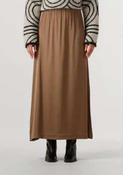 beige second female maxirok ermine skirt