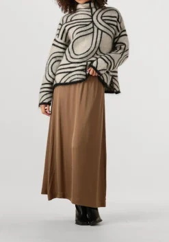 beige second female maxirok ermine skirt