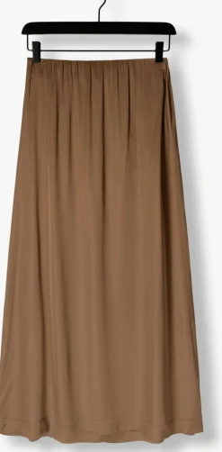 beige second female maxirok ermine skirt